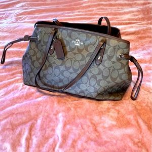 Coach Classic Signature Drawstring Carryall